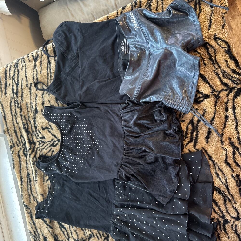 Girls Dance Wear Black Size 10/12 See Description
